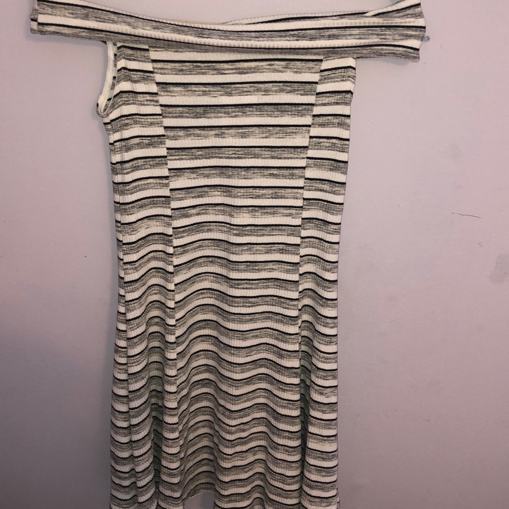 Sailor-esque Off-the-Shoulder Dress